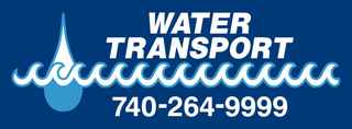 Water Transport logo with phone number 740-264-9999